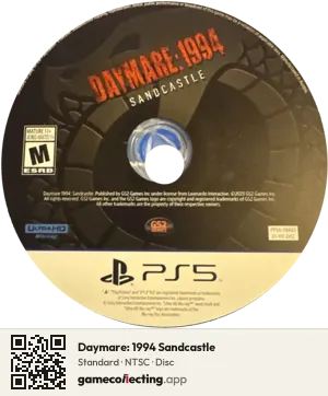 Daymare: 1994 Sandcastle PlayStation 5, NTSC disc