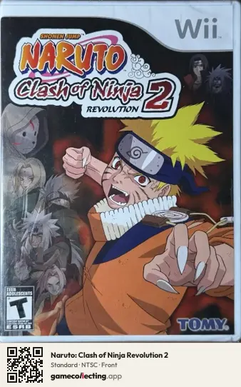 Naruto: Clash of Ninja Revolution 2 Nintendo Wii, NTSC box front