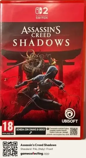 Assassin's Creed Shadows Nintendo Switch 2, Italy box front