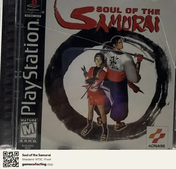 Soul of the Samurai PlayStation, NTSC box front