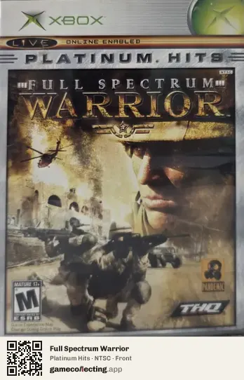 Full Spectrum Warrior Xbox, NTSC box front