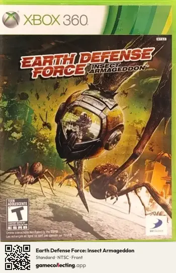Earth Defense Force: Insect Armageddon Xbox 360, NTSC box front
