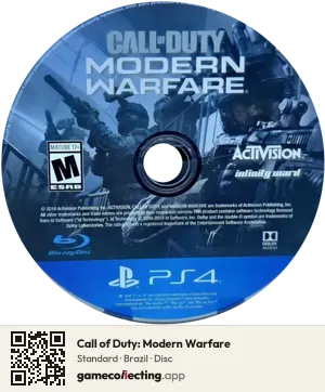 Call of Duty: Modern Warfare PlayStation 4, Brazil disc