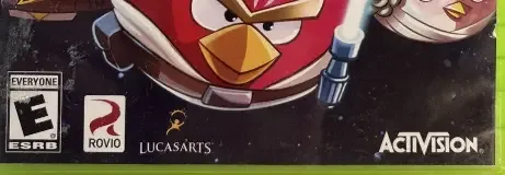 Angry Birds Star Wars, the ESRB box on its front