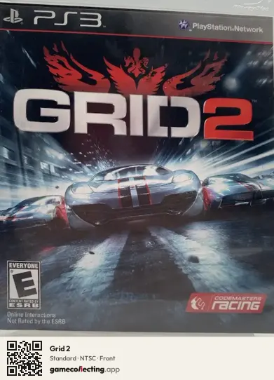 Grid 2 PlayStation 3, NTSC box front