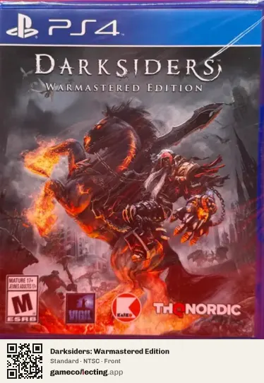 Darksiders: Warmastered Edition PlayStation 4, NTSC box front