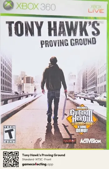 Tony Hawk's Proving Ground Xbox 360, NTSC box front