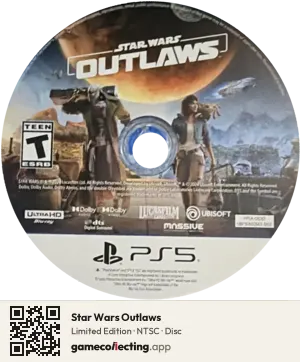 Star Wars Outlaws PlayStation 5, NTSC disc