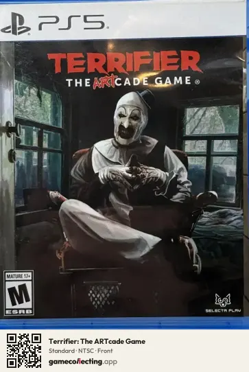 Terrifier: The ARTcade Game PlayStation 5, NTSC box front