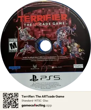 Terrifier: The ARTcade Game PlayStation 5, NTSC disc