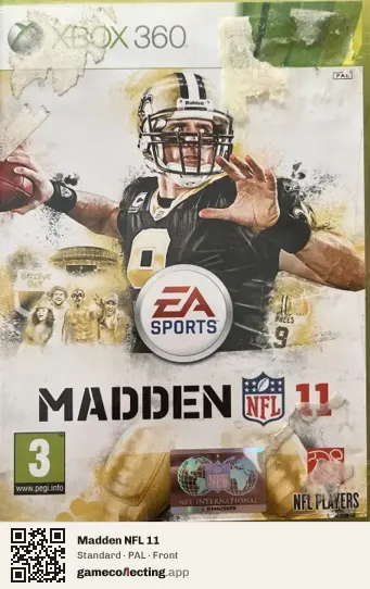 Madden NFL 11 Xbox 360, PAL box front