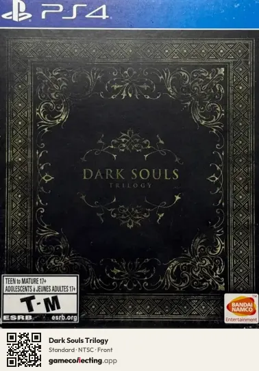 Dark Souls Trilogy PlayStation 4, NTSC box front