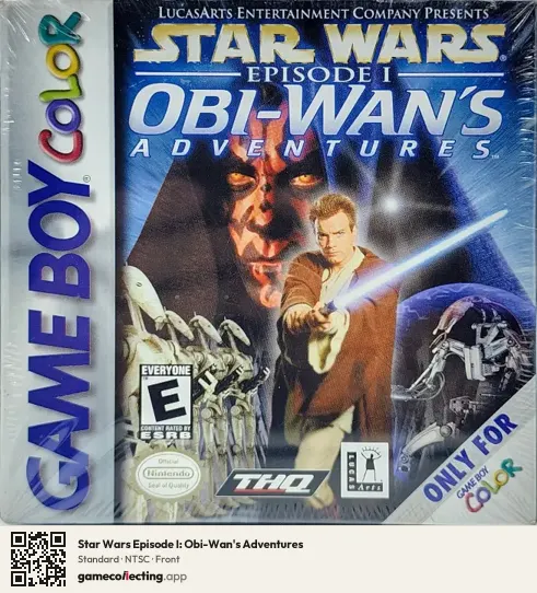 Star Wars Episode I: Obi-Wan's Adventures Game Boy Color, NTSC box front