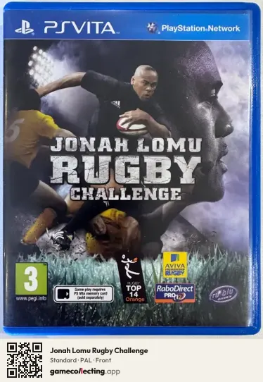 Jonah Lomu Rugby Challenge PlayStation Vita, PAL box front