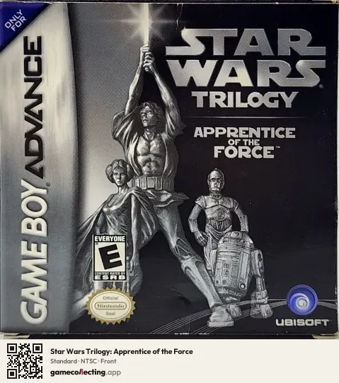 Star Wars Trilogy: Apprentice of the Force Game Boy Advance, NTSC box front
