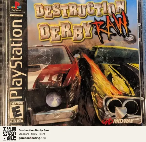 Destruction Derby Raw PlayStation, NTSC box front