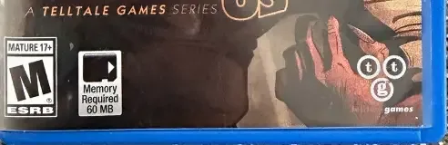 The Wolf Among Us, the ESRB box on its front