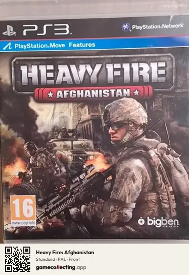 Heavy Fire: Afghanistan PlayStation 3, PAL box front