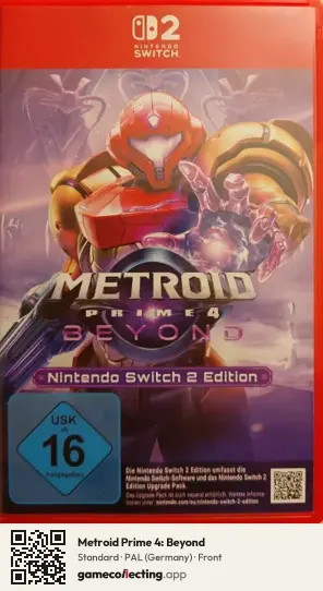Metroid Prime 4: Beyond Nintendo Switch 2, Germany box front