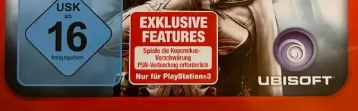 Assassin's Creed: Brotherhood, the USK square on its front