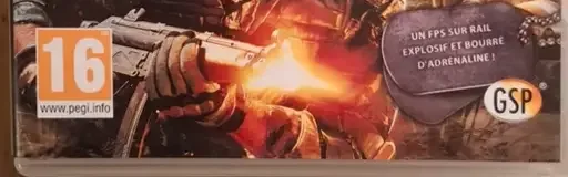 Heavy Fire: Shattered Spear, the PEGI square on its front