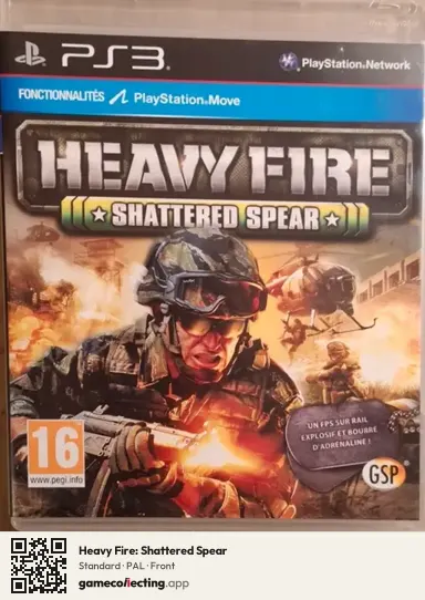 Heavy Fire: Shattered Spear PlayStation 3, PAL box front