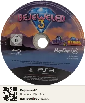 Bejeweled 3 PlayStation 3, PAL disc