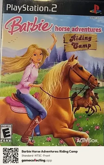 Barbie Horse Adventures: Riding Camp PlayStation 2, NTSC box front