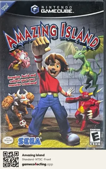 Amazing Island Nintendo GameCube, NTSC box front