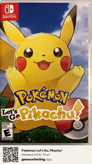 Pokémon: Let's Go, Pikachu! Nintendo Switch, NTSC box front