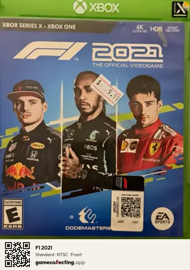 F1 2021 Xbox Series X, NTSC box front