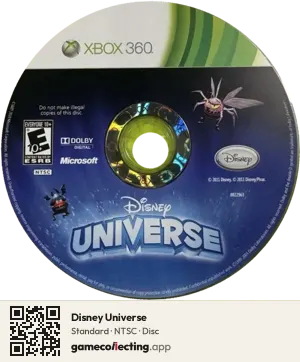 Disney Universe Xbox 360, NTSC disc