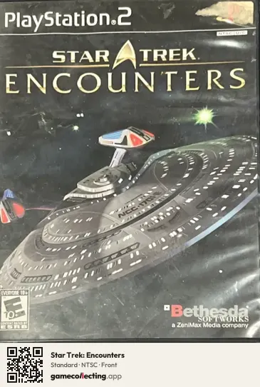 Star Trek: Encounters PlayStation 2, NTSC box front