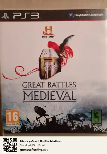 History: Great Battles Medieval PlayStation 3, PAL box front