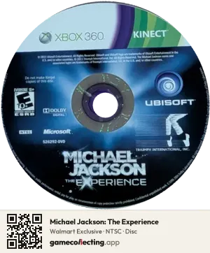 Michael Jackson: The Experience Xbox 360, NTSC disc