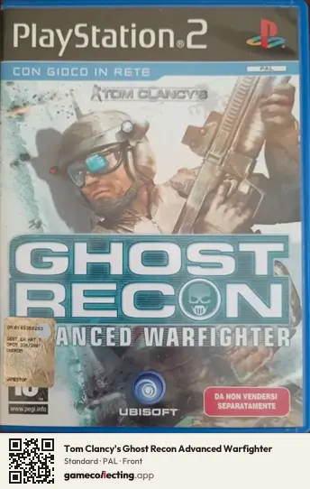 Tom Clancy's Ghost Recon Advanced Warfighter PlayStation 2, PAL box front