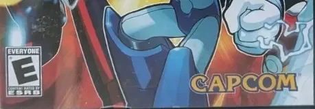 Mega Man X8, the ESRB box on its front