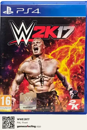 WWE 2K17 PlayStation 4, PAL box front