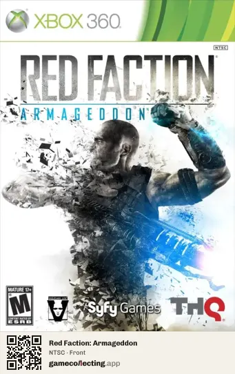 Red Faction: Armageddon Xbox 360, NTSC box front