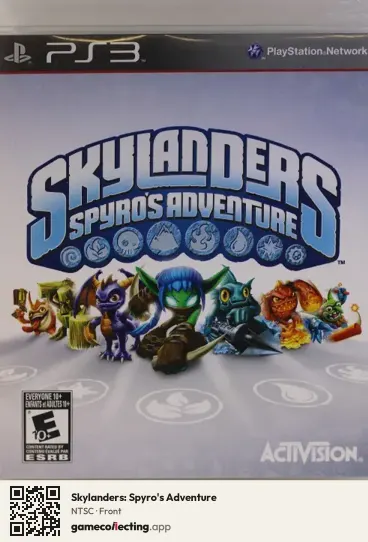 Skylanders: Spyro's Adventure PlayStation 3, NTSC box front