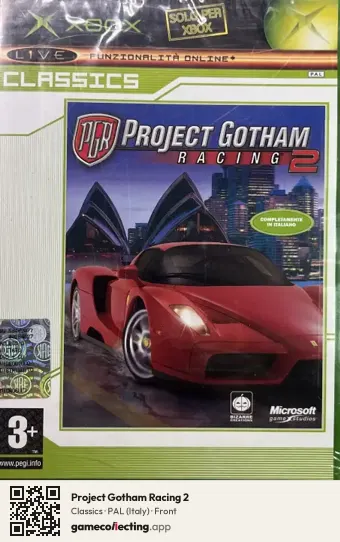 Project Gotham Racing 2 Xbox, Italy box front