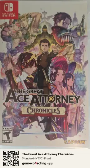 The Great Ace Attorney Chronicles Nintendo Switch, NTSC box front