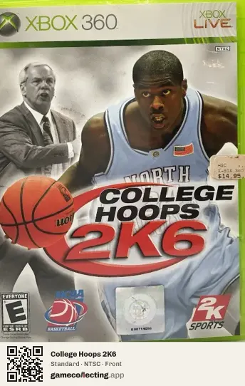 College Hoops 2K6 Xbox 360, NTSC box front