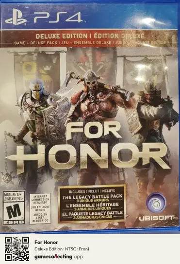 For Honor PlayStation 4, NTSC box front