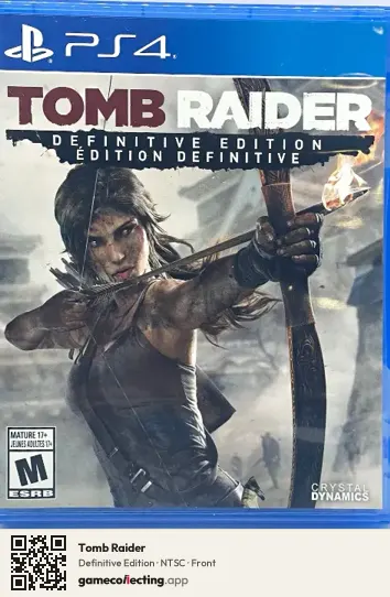 Tomb Raider PlayStation 4, NTSC box front