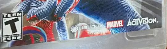 The Amazing Spider-Man, the ESRB box on its front