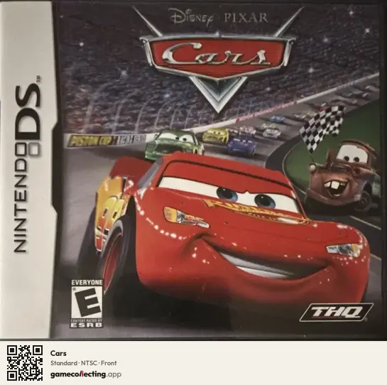 Cars Nintendo DS, NTSC box front