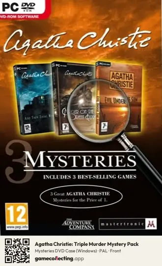 Agatha Christie: Triple Murder Mystery Pack Computer, PAL box front