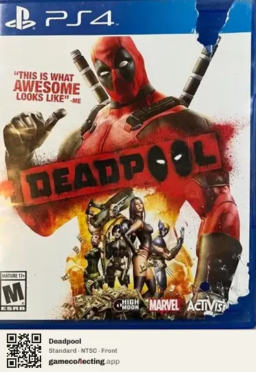 Deadpool PlayStation 4, NTSC box front