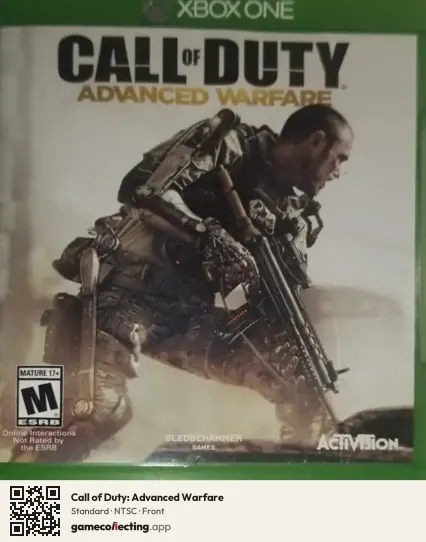 Call of Duty: Advanced Warfare Xbox One, NTSC box front